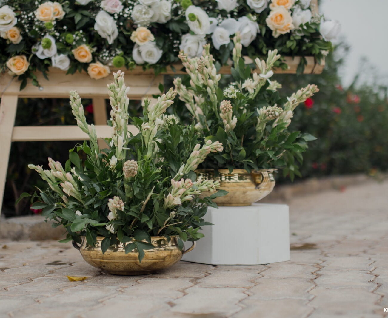Props near a name board